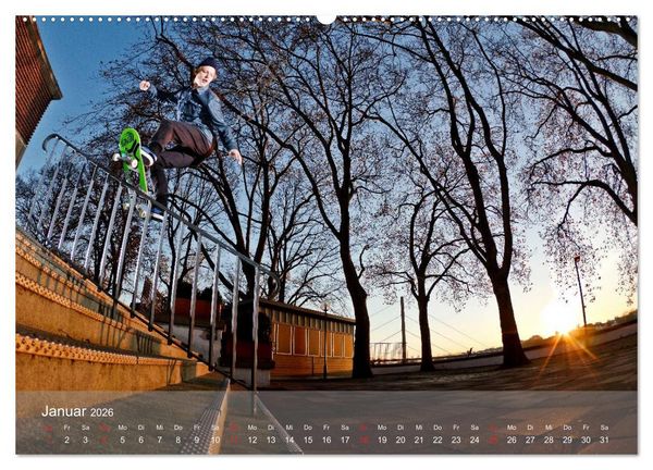 Produktbild: THIS IS SKATEBOARDING 2026 (Wandkalender 2026 DIN A2 quer), CALVENDO Monatskalender