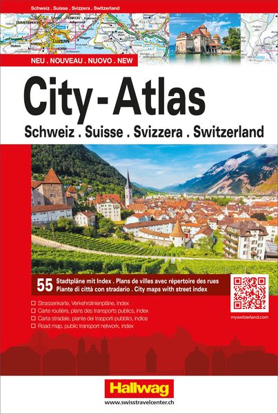 Produktbild: Hallwag Touring City-Atlas Schweiz