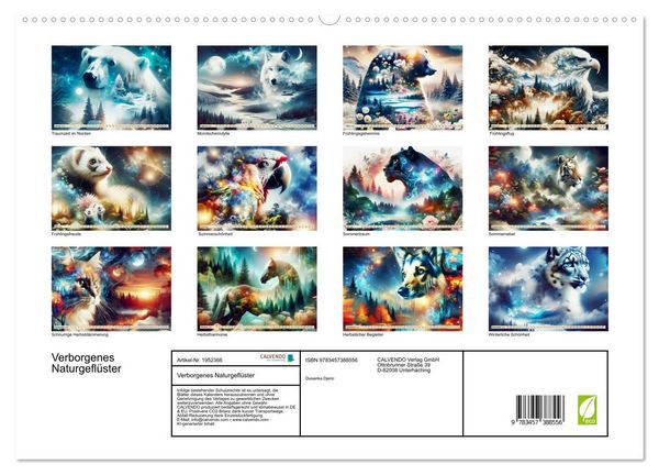 Produktbild: Verborgenes Naturgefl&uuml;ster (hochwertiger Premium Wandkalender 2026 DIN A2 quer), Kunstdruck in Hochglanz