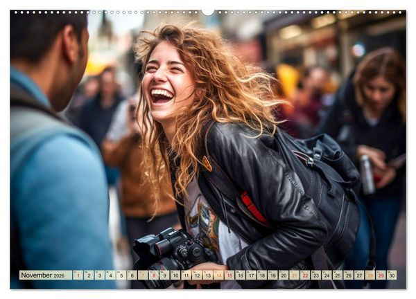 Produktbild: Lachen verzaubert (Wandkalender 2026 DIN A2 quer), CALVENDO Monatskalender