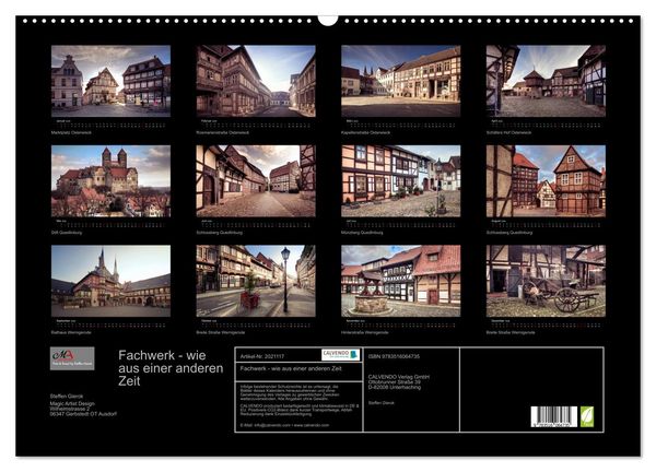 Produktbild: Fachwerk - wie aus einer anderen Zeit (Wandkalender 2026 DIN A2 quer), CALVENDO Monatskalender