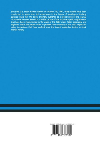 Produktbild: Stock Market Policy Since the 1987 Crash