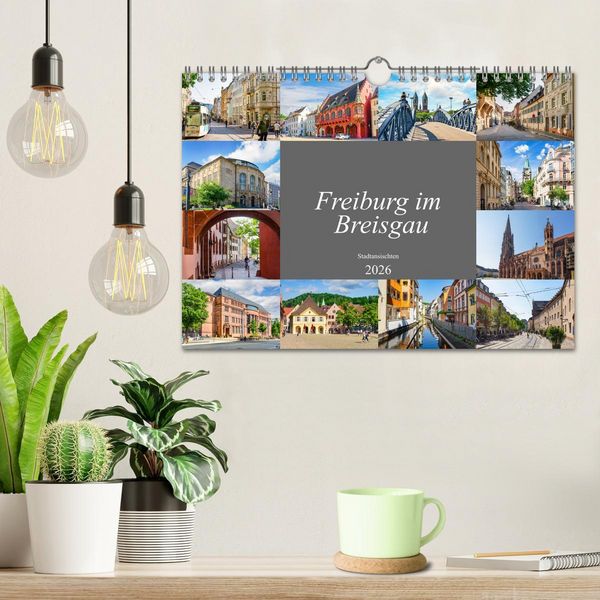Produktbild: Freiburg im Breisgau Impressionen (Wandkalender 2026 DIN A4 quer), CALVENDO Monatskalender