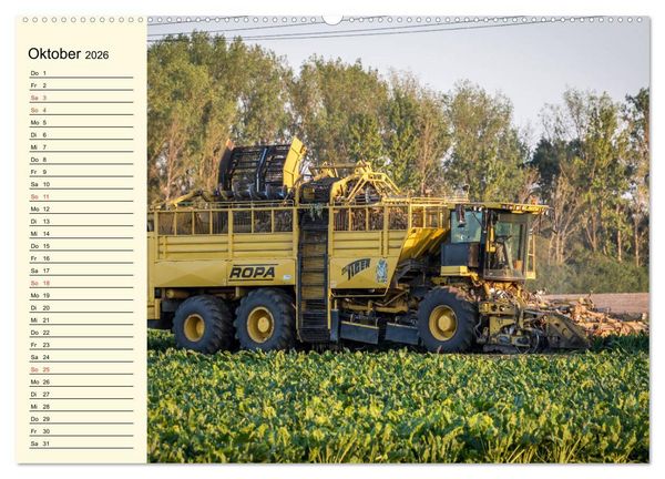 Produktbild: Landwirtschaftliche Maschinen im Einsatz (hochwertiger Premium Wandkalender 2026 DIN A2 quer), Kunstdruck in Hochglanz