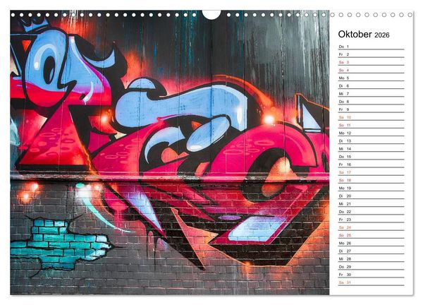 Produktbild: Graffiti (Wandkalender 2026 DIN A3 quer), CALVENDO Monatskalender