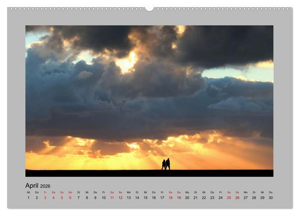 Produktbild: Den Sonnenuntergang gemeinsam genie&szlig;en (Wandkalender 2026 DIN A2 quer), CALVENDO Monatskalender