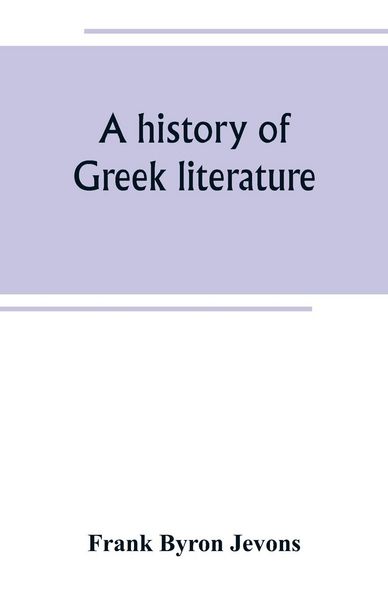 Produktbild: A history of Greek literature