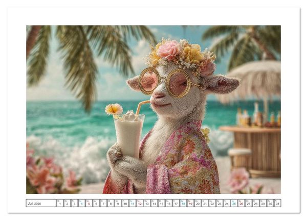 Produktbild: Strandgefl&uuml;ster (Tischkalender 2026 DIN A5 quer), CALVENDO Monatskalender