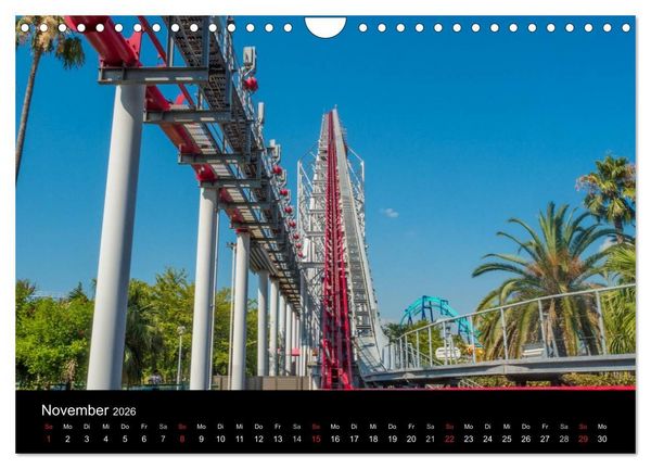 Produktbild: Made for Fear - Der Achterbahnkalender (Wandkalender 2026 DIN A4 quer), CALVENDO Monatskalender