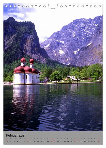 Produktbild: Wundersch&ouml;nes Berchtesgadener Land (Wandkalender 2026 DIN A4 hoch), CALVENDO Monatskalender