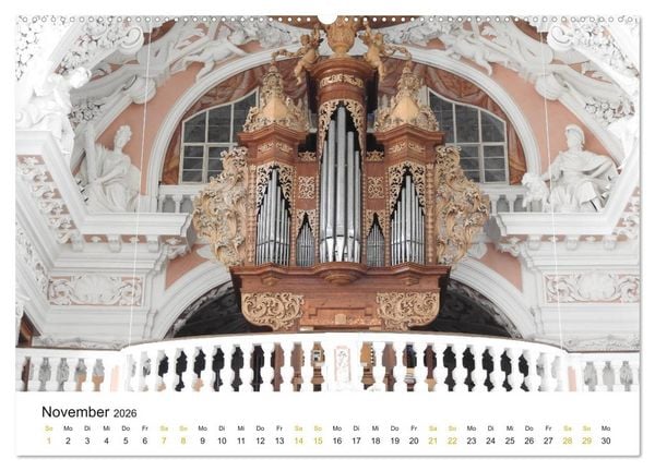 Produktbild: Fantastische Welt der Orgeln (hochwertiger Premium Wandkalender 2026 DIN A2 quer), Kunstdruck in Hochglanz