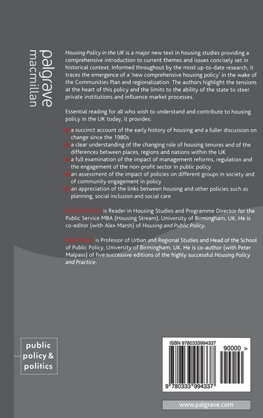 Produktbild: Housing Policy in the UK