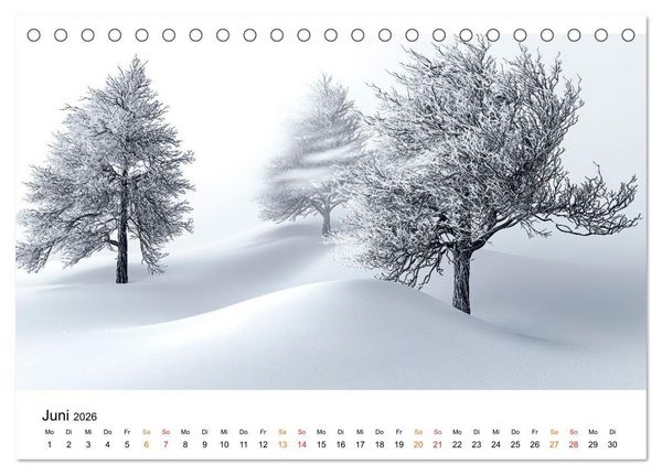 Produktbild: Winterzauber - Nordwind und Schneegest&ouml;ber (Tischkalender 2026 DIN A5 quer), CALVENDO Monatskalender
