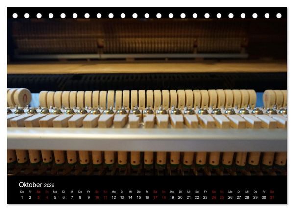 Produktbild: Klavier Momente (Tischkalender 2026 DIN A5 quer), CALVENDO Monatskalender