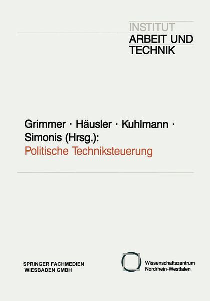 Produktbild: Politische Techniksteuerung