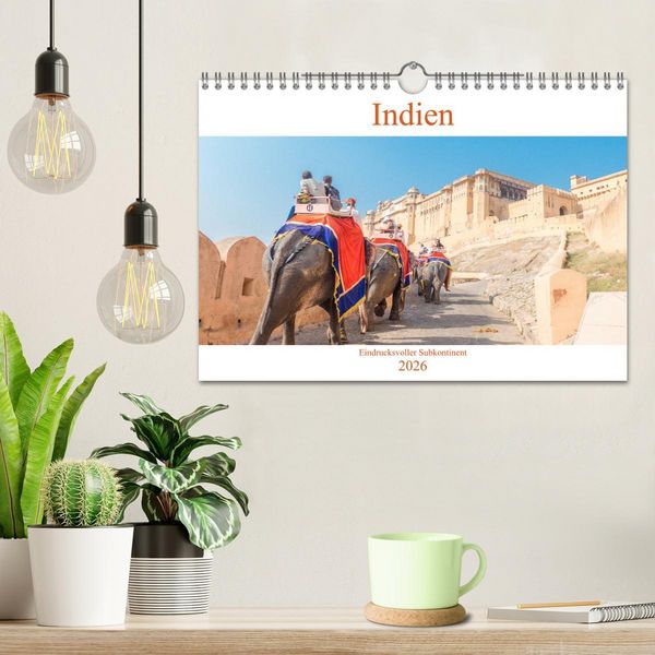 Produktbild: Indien - Eindrucksvoller Subkontinent (Wandkalender 2026 DIN A4 quer), CALVENDO Monatskalender