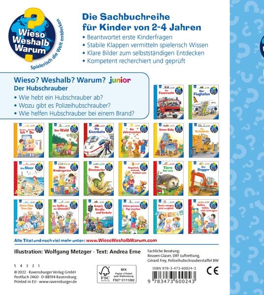 Produktbild: Wieso? Weshalb? Warum? junior, Band 26 - Der Hubschrauber