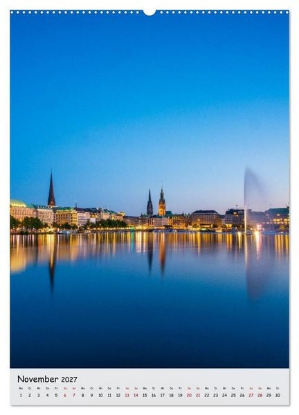 Produktbild: Hamburg - Hanseatische Eleganz (hochwertiger Premium Wandkalender 2027 DIN A2 hoch), Kunstdruck in Hochglanz
