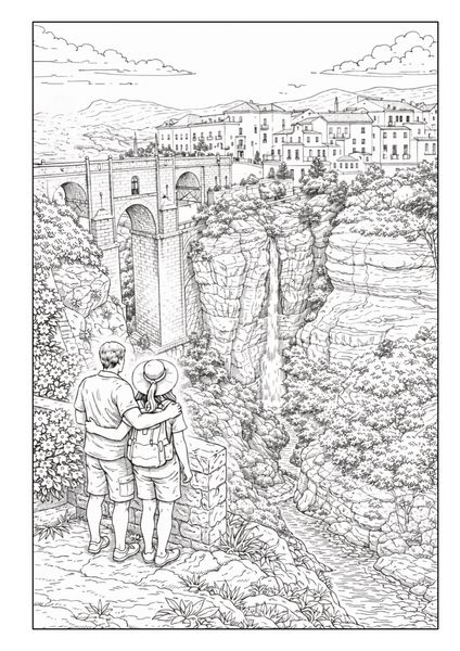 Produktbild: SPANIEN Malbuch f&uuml;r Erwachsene mit 50 wundersch&ouml;nen Ausmalmotiven