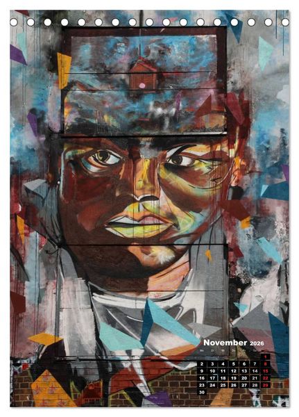 Produktbild: Graffiti & Streetart 2026 (Tischkalender 2026 DIN A5 hoch), CALVENDO Monatskalender