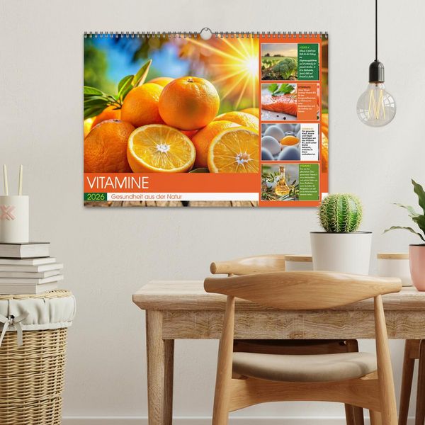 Produktbild: VITAMINE - Gesundheit aus der Natur (Wandkalender 2026 DIN A3 quer), CALVENDO Monatskalender