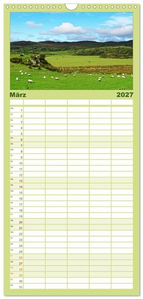 Produktbild: Familienplaner 2027 - Islay und das "Wasser des Lebens" mit 5 Spalten (Wandkalender, 21 x 45 cm) CALVENDO