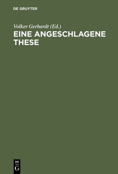 Produktbild: Eine angeschlagene These