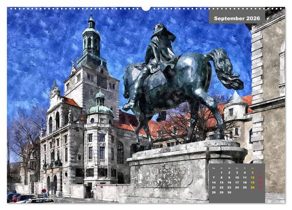 Produktbild: Heimatliches Bayern in Aquarell (hochwertiger Premium Wandkalender 2026 DIN A2 quer), Kunstdruck in Hochglanz