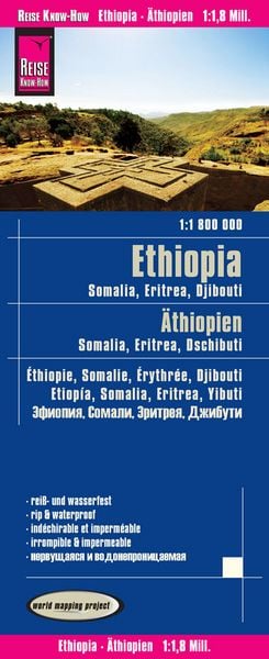 Produktbild: Reise Know-How Landkarte &Auml;thiopien, Somalia, Eritrea, Dschibuti / Ethiopia, Somalia, Djibouti, Eritrea (1:1.800.000)