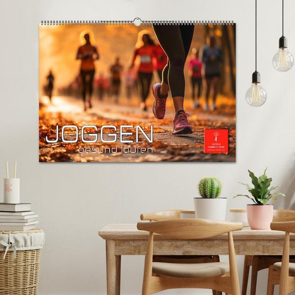 Produktbild: Joggen, gesund laufen (Wandkalender 2026 DIN A2 quer), CALVENDO Monatskalender