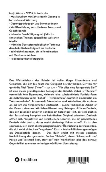Produktbild: לַכֹּ֖ל זְמָ֑ן - F&uuml;r alles eine festgesetzte Zeit