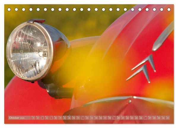 Produktbild: Citro&euml;n 2CV - Ente rot (Tischkalender 2025 DIN A5 quer), CALVENDO Monatskalender