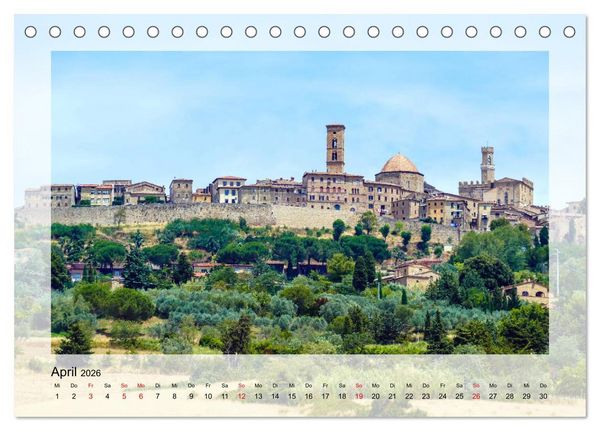 Produktbild: Volterra Perle der Toskana (Tischkalender 2026 DIN A5 quer), CALVENDO Monatskalender