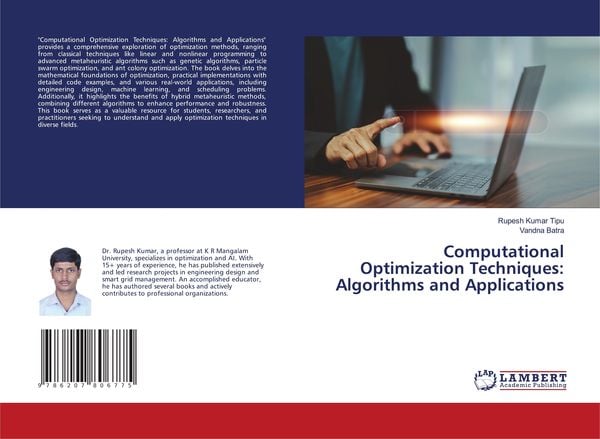 Produktbild: Computational Optimization Techniques: Algorithms and Applications