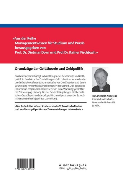 Produktbild: Grundz&uuml;ge der Geldtheorie und Geldpolitik