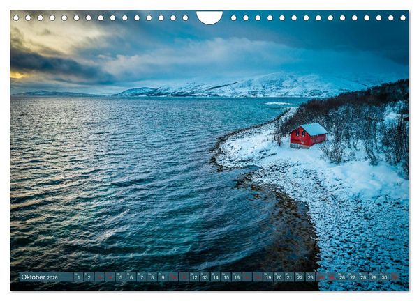 Produktbild: Troms&oslash; in der Polarnacht (Wandkalender 2026 DIN A4 quer), CALVENDO Monatskalender