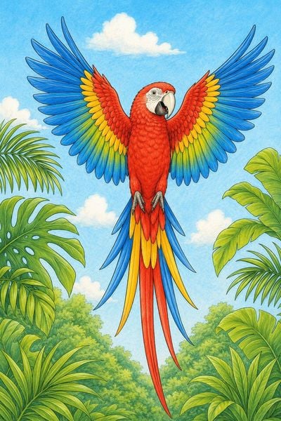 Produktbild: Wundersch&ouml;ne Tierwelt Malbuch f&uuml;r Kinder ab 8 Jahren mit 50 sch&ouml;nen Ausmalmotiven