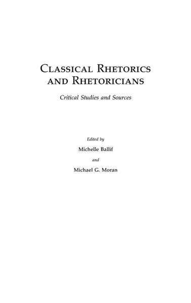 Produktbild: Classical Rhetorics and Rhetoricians