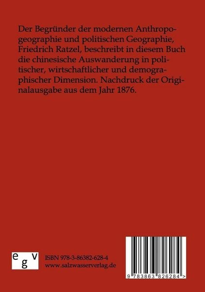 Produktbild: Die chinesische Auswanderung