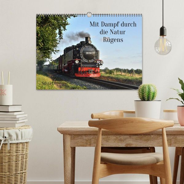 Produktbild: Mit Dampf durch die Natur R&uuml;gens (Wandkalender 2026 DIN A3 quer), CALVENDO Monatskalender