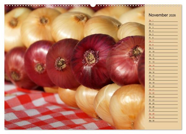 Produktbild: In Weimar ist Zwiebelmarkt (Wandkalender 2026 DIN A2 quer), CALVENDO Monatskalender
