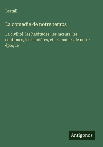 Produktbild: La com&eacute;die de notre temps