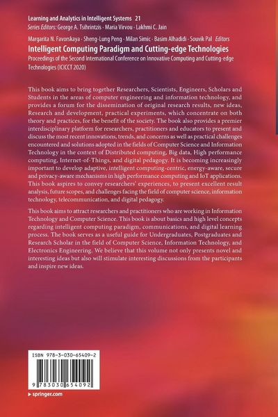 Produktbild: Intelligent Computing Paradigm and Cutting-edge Technologies