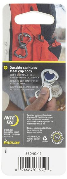 Produktbild: NITE Ize Schl&uuml;ssel-Karabiner NI-SBO-03-11 S-Biner Ahhh Edelstahl 1St.