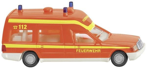 Wiking 060701 H0 Einsatzfahrzeug Modell Mercedes Benz Binz, Feuerwehr - Krankenwagen