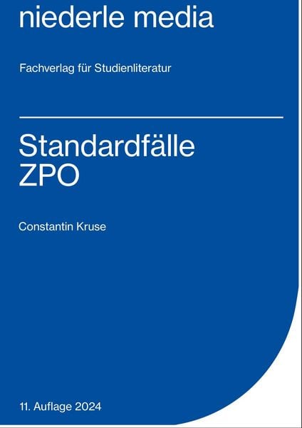 Produktbild: Standardf&auml;lle ZPO 2024