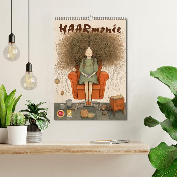 Produktbild: HAARmonie (Wandkalender 2026 DIN A3 hoch), CALVENDO Monatskalender