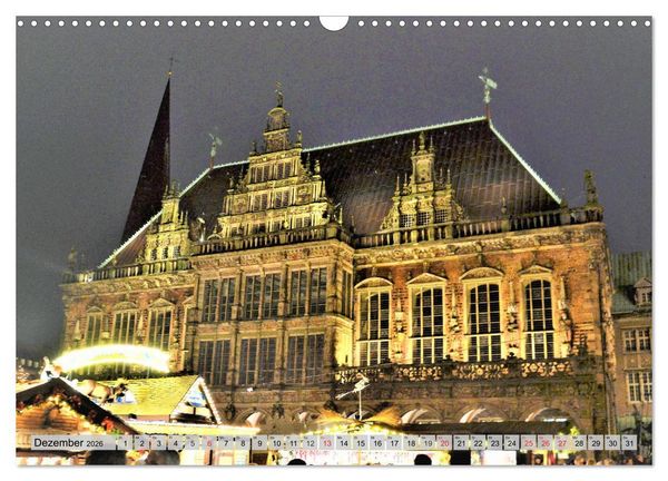 Produktbild: Hansestadt Bremen - Ein Stadtstaat an der Weser (Wandkalender 2026 DIN A3 quer), CALVENDO Monatskalender