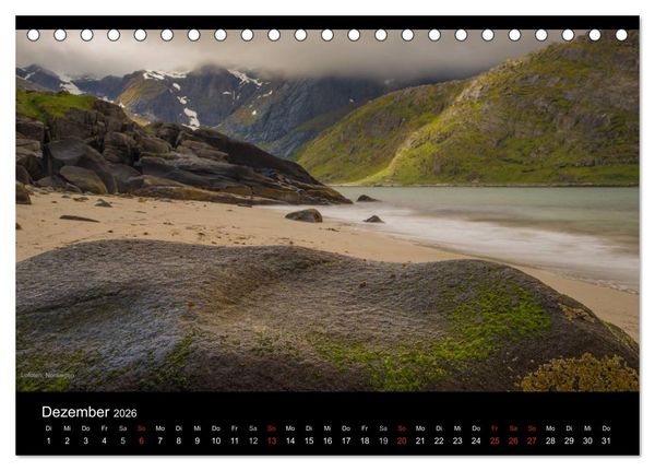 Produktbild: Naturwucht Skandinavien (Tischkalender 2026 DIN A5 quer), CALVENDO Monatskalender