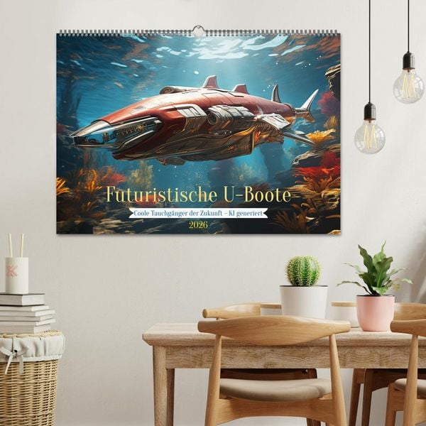 Produktbild: Futuristische U-Boote (Wandkalender 2026 DIN A2 quer), CALVENDO Monatskalender
